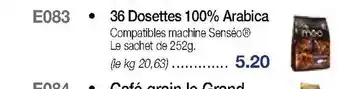36 Dosettes 100% Arabica