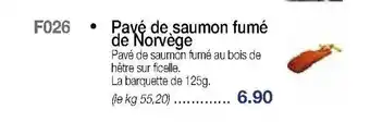 Croque Gel Pavé de saumon fumé de Norvège offre