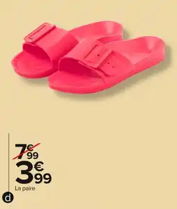 Carrefour Mule basique Eva femme offre