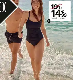 Carrefour Maillot de bain 1 pièce gainant offre
