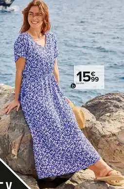 Carrefour Robe longue femme offre