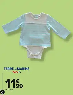Carrefour Body rayé bébé offre