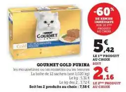 Hyper U GOURMET GOLD PURINA offre