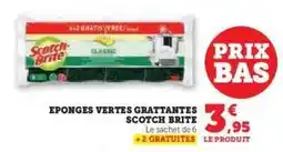 Hyper U EPONGES VERTES GRATTANTES SCOTCH BRITE offre