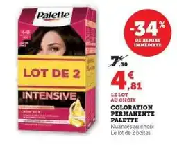 Hyper U Coloration Permanente Palette offre
