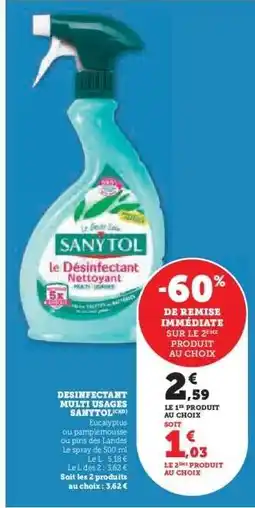 Hyper U DESINFECTANT MULTI USAGES SANYTOL offre