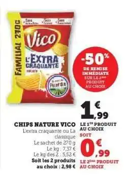 Hyper U Chips nature VICO offre