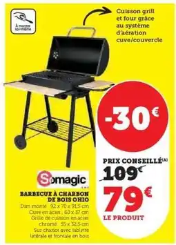 Hyper U Barbecue à charbon de bois Ohio offre