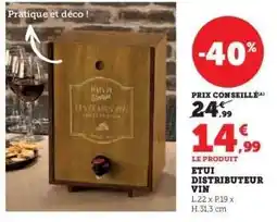 Hyper U ETUI DISTRIBUTEUR VIN offre
