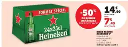 Super U Biere Blonde Heineken 5° offre