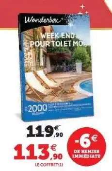 Super U Wonderbox - Week-end pour toi et moi offre
