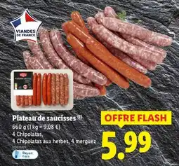 Lidl Plateau de saucisses offre