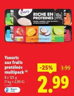 Lidl Yaourts aux fruits protéinés multipack offre