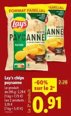 Lidl LAY'S Chips Paysanne offre