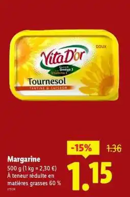 Lidl Margarine offre