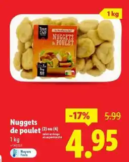 Lidl Nuggets de poulet offre