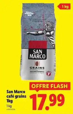 Lidl San Marco café grains 1kg offre