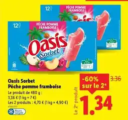 Lidl Oasis Sorbet offre