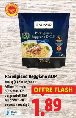 Lidl Parmigiano Reggiano Aop offre