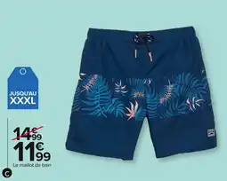 Carrefour Short de bain homme offre