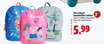 Lidl Sac à dos/à bandoulière enfant offre