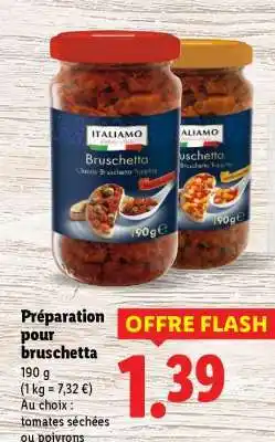 Lidl Préparation pour bruschetta offre