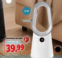 Lidl Ventilateur de table offre