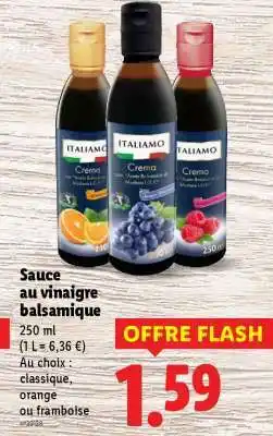 Lidl Sauce au vinaigre balsamique offre
