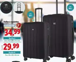 Lidl Valise à roulettes Modèle A offre