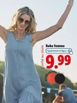 Lidl Robe femme offre