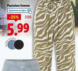 Lidl Pantalon femme offre