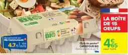 Carrefour LA BOÎTE DE 15 OEUFS offre