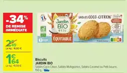 Carrefour Biscuits JARDIN BIO offre