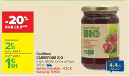 Carrefour Confiture CARREFOUR BIO offre