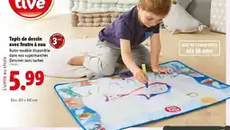 Lidl Tapis de dessin avec feutre à eau offre