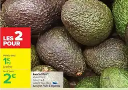 Carrefour Avocat Bio offre