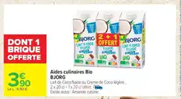 Carrefour Aides culinaires Bio BJORG offre