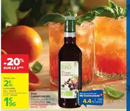 Carrefour Sirop CARREFOUR BIO offre
