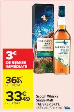 Carrefour Market Talisker Skye offre