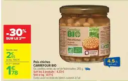 Carrefour Market Pois chiches CARREFOUR BIO offre