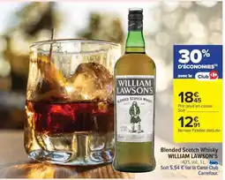 Carrefour Market BLENDED SCOTCH WHISKY WILLIAM LAWSON'S offre