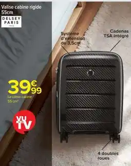 Carrefour Market Valise cabine rigide 55cm offre