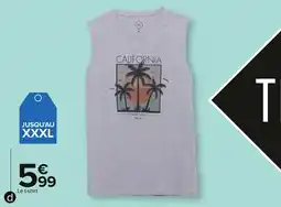 Carrefour T shirt sans manches offre