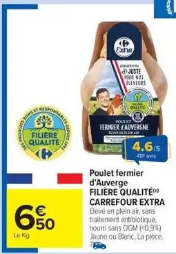 Carrefour Market Poulet fermier d'Auvergne offre