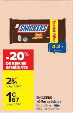 Carrefour Market SNICKERS offre