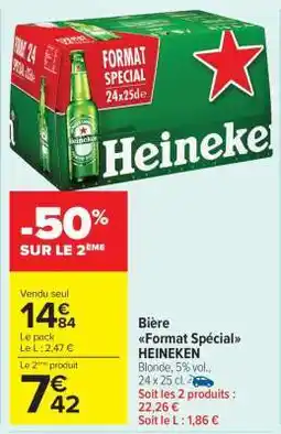 Carrefour Market Bière 'Format Spécial' HEINEKEN offre