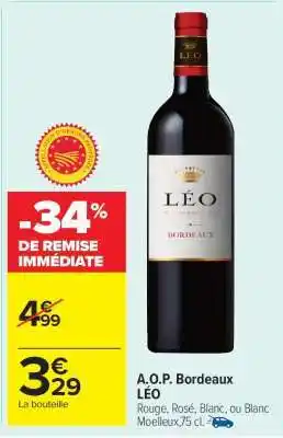 Carrefour Market A.O.P. Bordeaux LÉO offre