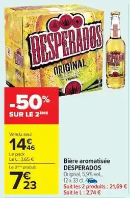 Carrefour Market Bière Aromatisée Desperados offre