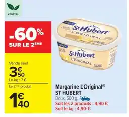 Carrefour Margarine L'Original ST HUBERT offre