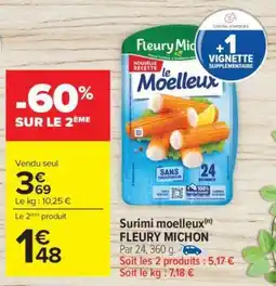 Carrefour Surimi Moelleux Fleury Michon offre